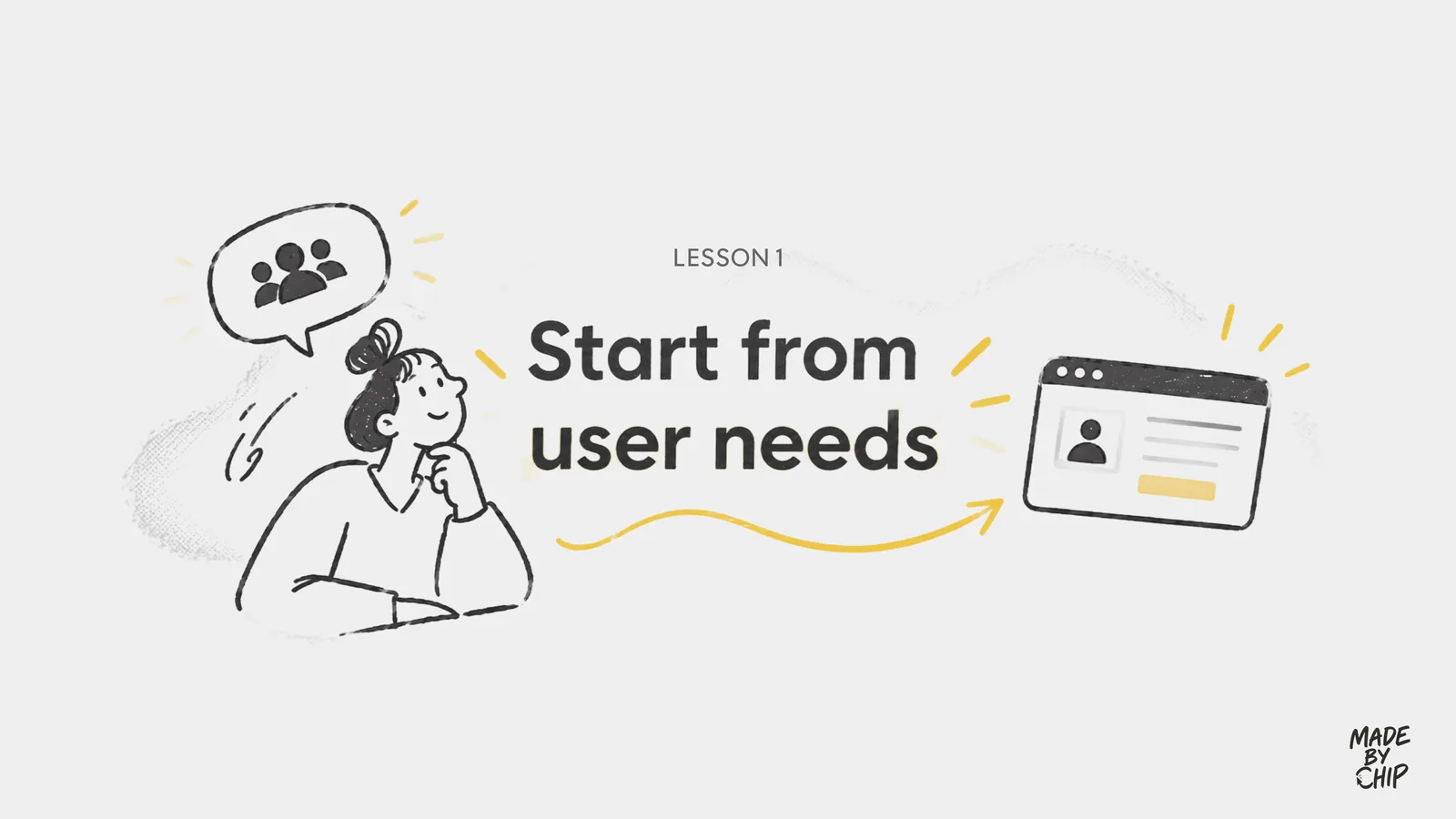Lesson 1: Start from user needs
