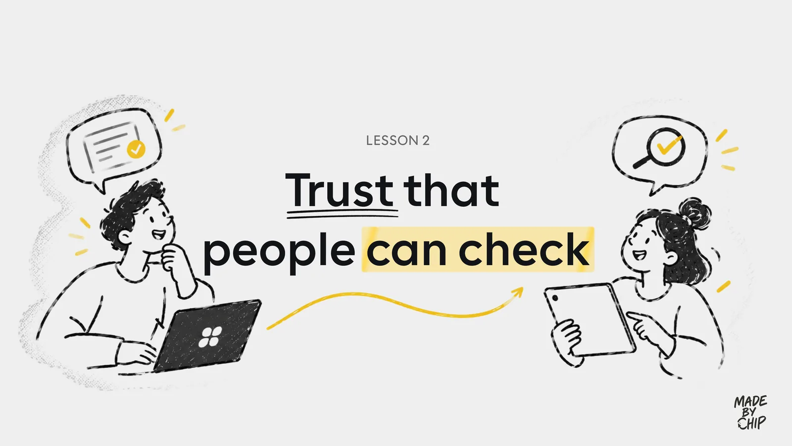 Lesson 2: Trust that people can check